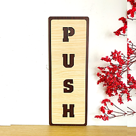 PP4 - Bảng gỗ dán cửa Kéo - Đẩy, Pull - Push Decor trang trí sang trọng độc đáo