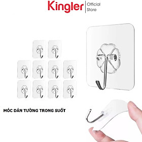 Mua 10 Móc Treo Tường Trong Suốt  Móc Dán Tường Siêu Dính  Treo Đồ Dùng Cá Nhân  Tiện Dụng Gia Đình   Kingler 2213Set10