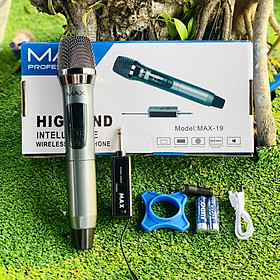 Mua Micro không dây đa năng Max 39  Max 19 - Màn hình LCD hiển thị tần số - phù hợp cho mọi thiết bị - Hàng chính hãng