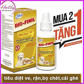 MUA 2 TẶNG 1 Thuốc xịt BIO-FINIL tiêu diệt ve, bọ chét, rận, ghẻ trên da chó mèo siêu hiệu quả-79203