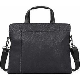Men'S Fashion Laptop Handbag Pu Leather Business Briefcase