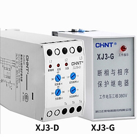 Mua Rơ Le Bảo Vệ Điện Áp 3 Pha  Chống Mất Pha Chint XJ-D và XJ3-G