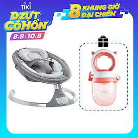 Nôi Rung Điện Tự Động Cho Bé - KUB - Model Mới 2019, Màn Hình Cảm Ứng LED, Phát Nhạc Qua Điện Thoại Bằng Bluetooth, Điều Khiển Từ Xa