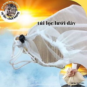Mua Túi lưới lọc trà có khóa rút dùng lọc trà  lọc hạt  lọc đậu nành  hấp xôi  ngô - hàng dày dặn đẹp