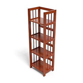 Mua Kệ Sách 4 Tầng (Rộng 40cm) Gỗ Tự Nhiên 100%- Nâu