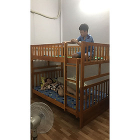 Giường Tầng Unit Có Hộc Kéo (1m2) (Nâu)