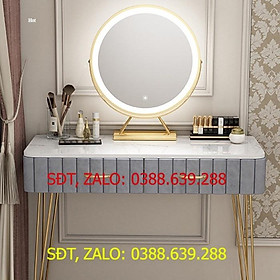 Mua Mẫu mới Bàn phấn  Bàn trang điểm Bắc Âu kèm gương led và đôn tròn LUX-BAP03
