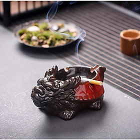 Mua GẠT TÀN THUỐC LÁ LONG QUY BẰNG GỐM TỬ SA CAO CẤP