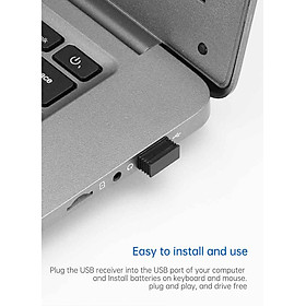 2.4g Wireless Keyboard + Mouse Usb Quiet Portable Computer Accessories