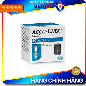 Hộp 50 Que thử đường huyết Accu-Chek Guide Nhập khẩu chính hãng Roche