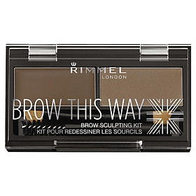 Rimmel Brow This Way Eyebrow Powder Kit 002 Mid Brown