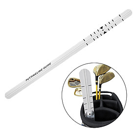 Golf Putting Ruler Instructional Swing Trainer Golf Training Aid for Practice Use