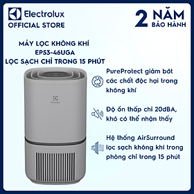 Mua  MỚI 2024  Máy lọc không khí Electrolux EP53-46UGA - phòng 52m² - Bộ lọc 5 lớp diệt 99.99% vi khuẩn & bụi mịn  lọc sạch không khí chỉ trong 15 phút - Hàng chính hãng