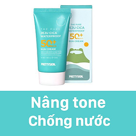 KEM CHỐNG NẮNG RAU MÁ THE PURE JEJU CICA SUN CREAM PRETTYSKIN