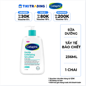 Sữa dưỡng ẩm kết hợp loại bỏ tế bào chết cho da dầu mụn & nhạy cảm Cetaphil Gentle Exfoliating SA Lotion 236ml