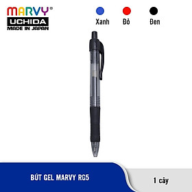 Hộp 12 cây Bút gel bấm MARVY RG5 ngòi 0.5mm