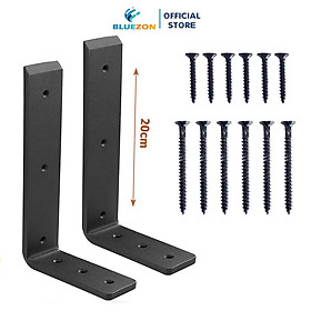 Mua Bộ 2 chân đế chữ L hỗ trợ mặt bàn  ke chữ L dày 1cm treo tường bằng thép đặc phủ sơn tĩnh điện