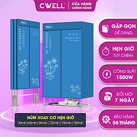 Tủ sấy quần áo đa năng, gấp gọn kiêm máy sưởi mùa đông Fuji Pova TS02C, công suất 1500W, mẫu mới 2023 - Hàng chính hãng