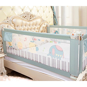 Thanh chắn giường cao cấp Babyquiner 2019 mẫu trượt có nút ấn hiện đại giá