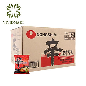 Thùng - Set 10 Gói - Gói lẻ Mì Shin Ramyun Mì Nước Nongshim Hàn Quốc - Gói