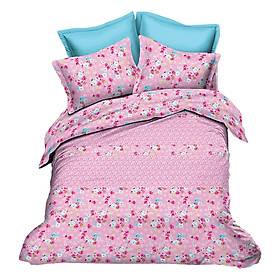 Bộ Chăn Ga Gối Sắc Hồng Home Sweet Home SWEETDREAM (1m6 x 2m)