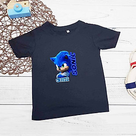 Áo thun in hình Sonic siêu ngầu cho bé trai