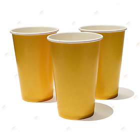 Ly giấy 16oz~472ml - Lốc 50 ly giấy có in màu đơn sắc