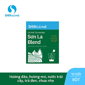 SHIN Cà Phê - Cà phê túi nhúng đặc sản Sơn La Blend hộp 10 gói