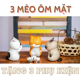 Mua Mô hình mèo bất lực  mèo bó tay  mèo tiếc nuối decor bàn làm việc bàn học