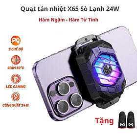 Mua Quạt tản nhiệt điện thoại sò lạnh Sothing X65A  công suất 24w  làm lạnh siêu nhanh- Hàng chính hãng