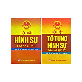 Combo Bộ Luật Hình Sự + Bộ Luật Tố Tụng Hình Sự Năm 2015 (DH) (Bộ 2 Cuốn)