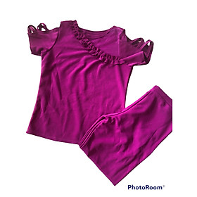 Đồ bộ cát hàn pha cotton loại 1 - 9 tất - freesize