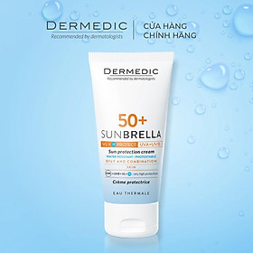 Kem chống nắng dành cho da dầu Dermedic Sunbrella Sun Protection Cream Oily and Combination Skin SPF 50+ (50g)