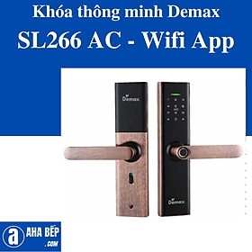 Khóa cửa thông minh Demax SL266 AC - Wifi App. Hàng Chính Hãng
