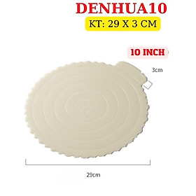 Mua Đế Bánh Sinh Nhật Bánh Kem Hình Tròn Màu Trắng Bằng Nhựa Cao Cấp Tái Sử Dụng Nhiều Lần SIZE LỚN - DENHUA