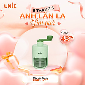 Máy bào đá mini Unie UIC20, Thao tác đơn giản bằng tay, không cần cắm điện, Lưỡi dao sắc bén,chất liệu an toàn - Hàng chính hãng