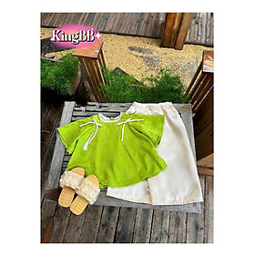 Bộ bà ba cho bé gái diện lễ tết noel giáng sinh năm mới đẹp từ 10-40kg chất lụa mềm mát