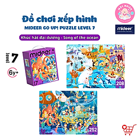 Đồ chơi xếp hình puzzle Mideer - Level 7 (02 tranh 208 và 252 mảnh ghép) - Dành cho bé từ 6 tuổi