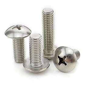 Mua Combo 10 con Vít đầu dù  vít pake đầu dù  đầu mo  đầu cầu  4 cạnh chỏm cầu M3 M4 M5 M6 Inox