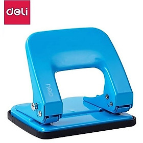 Hình ảnh Máy đục lỗ Deli - E0137 màu xanh biển - 20 tờ