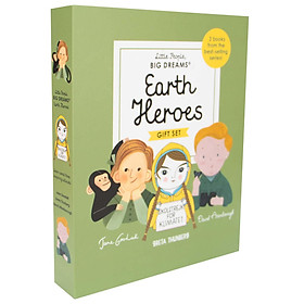 Hình ảnh Little People, BIG DREAMS: Earth Heroes : 3 books from the best-selling series! Jane Goodall - Greta Thunberg - David Attenborough