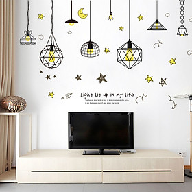 Mua Decan dán tường Đèn treo số 9 DKN131 (70 x 170 cm)
