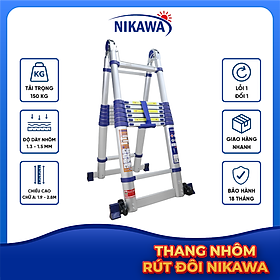 Mua Thang nhôm rút đôi siêu bền Nikawa NK-44AI-Pri