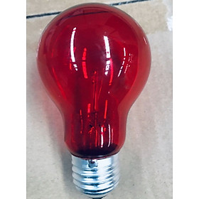 Bóng đèn sợi đốt (dây tóc) thủy tinh màu đỏ, xanh, vàng chống rung E27 110V 60W - IMPA 790303, 790308, 790313)