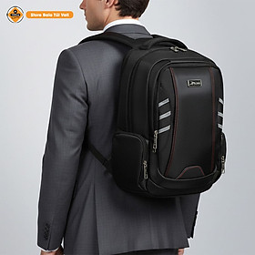 Balo Du Lịch Balo Laptop 17 Inch Cao Cấp Xbags Balo DarkEagle XB 2008 Chống Thấm, Chống Sốc Form Cứng Thời Trang Sang Trọng Đen Phối Đỏ!