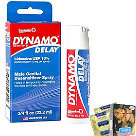 Xịt Kéo Dài Thời Gian Quan Hệ Dynamo delay + Bao Cao su Innova