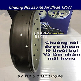 A2 Chuông FCC Khoan độ thoát bụi tạo độ bám tốt dùng cho xe Air Blade 125, Vario, Click 125, SH Mode