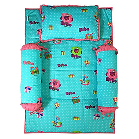 Bộ 4 Món Ga Gối Cho Bé Sleep Baby Gift Dragon Dibo - F158