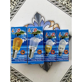 Mua Bóng tủ lạnh led  bóng bí led  bóng đèn máy may led 1W đui E12  E14 cao cấp Hòa Thái (trắng  vàng)