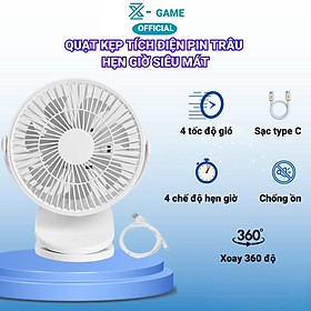 Hình ảnh Quạt tích điện mini gấp gọn đa năng kiêm đèn, quạt dã ngoại pin trâu 10000 mah sạc được điện thoại tiện khi mất điện- Hàng chính hãng